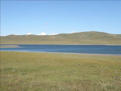 Lac salé Mongolie