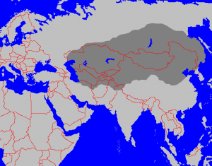 Empire Mongole à la mort de Genghis Khan